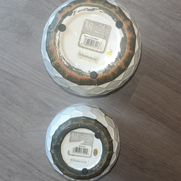 Bundle Pair of Two Honeycomb Vintage Style Textile Vase / Home Decor - Picture 2 of 3